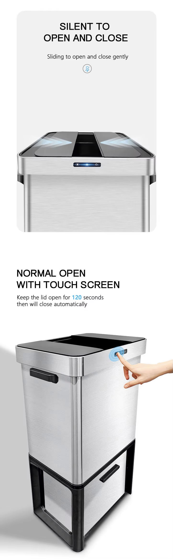 smart sensor trash bin-HN-ZK