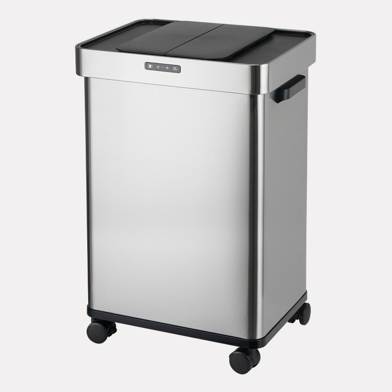 Double Open Sliding Sensor Bin-68L