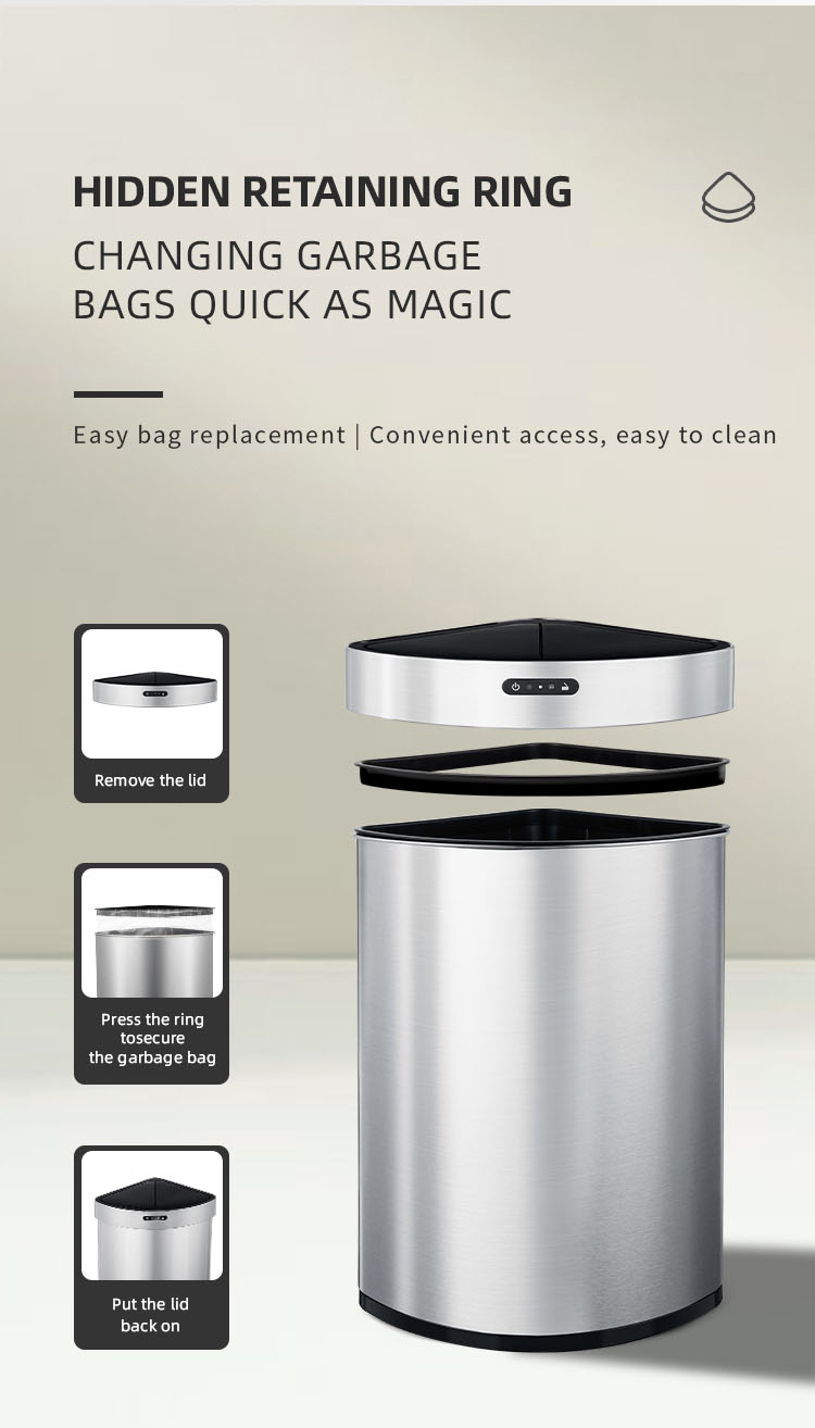 motion sensor touchless trash can-HN-ZW