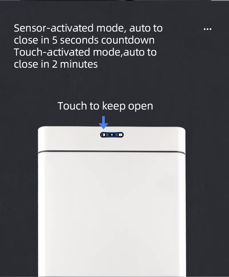 garbage can with sensor lid-HN-ZT