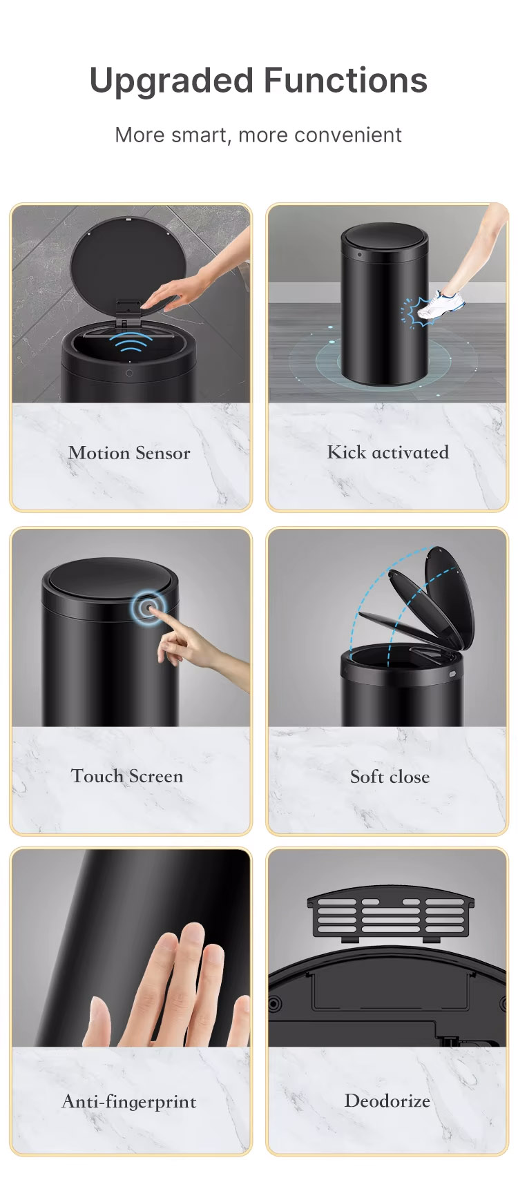 touchless waste can-HN-ZR