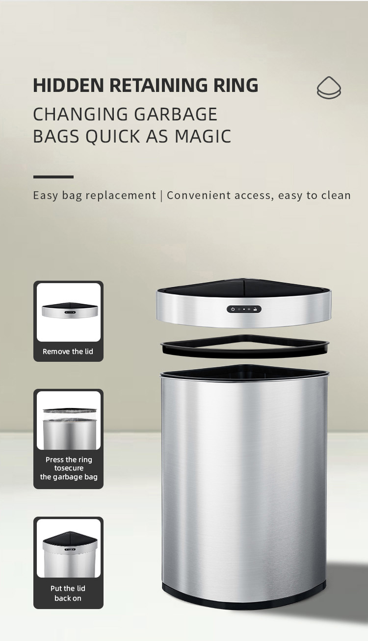 motion sensor touchless trash can-HN-ZW